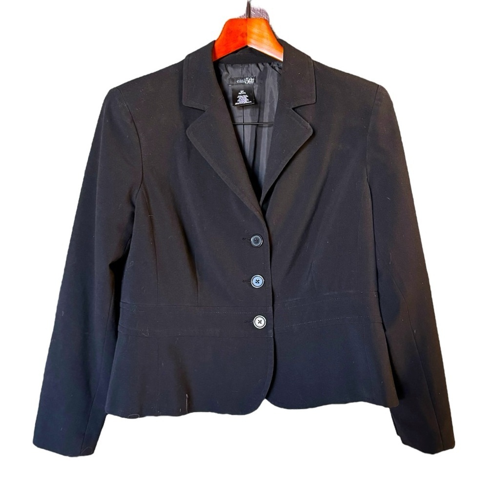 East 5th Black Tailored Blazer with Notched Lapels petite 12